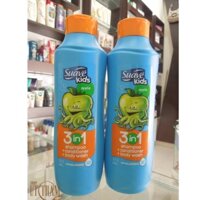 Tắm gội xả 3 trong 1 cho trẻ em Suave Kids Apple 3in1 Shampoo + Conditioner + Body Wash 665mL