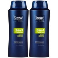 Tắm gội xả 3in1 Suave men 828ml