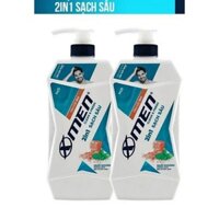 tắm gội xmen clean & fresa 2in1 sạch sâu 630ml