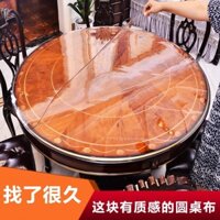 Tấm Khăn Trải Bàn Tròn Bằng Nhựa Pvc Mềm Trong Suốt 90cm dày 1.5mm