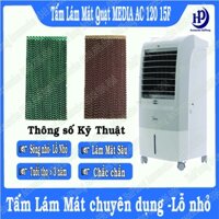 Tấm làm mát quạt hơi nước MÊDIA loại 5090 sóng nhỏ lỗ nhỏ, dầy, bền, chắc, hiệu quả làm mát sâu - MEDIA AC 120 15F - nâu