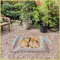 Tấm làm mát thỏ 19.6x11.8 inch Tấm làm mát thú cưng bằng nhôm lớn có thể tái sử dụng Tấm tản nhiệt Hamster Máy làm lạnh aseavn