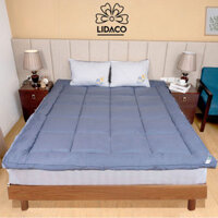 Tấm Làm Mềm Nệm Topper LIDACO Cao Cấp - Ghi - 1M6 X 2M