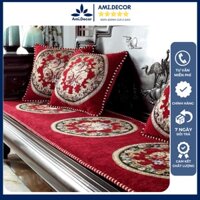 Tấm lẻ thảm trải ghế đệm ghế tây âu nhập khẩu cao cấp, đệm ghế gỗ, gối tựa lưng chất liệu dầy dặn êm ái