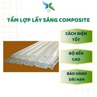 Tấm lợp lấy sáng composite cách điện tốt độ bên cao bảo hành dài hạn Vinlite