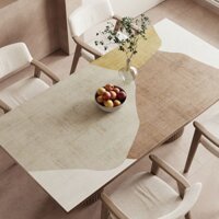 Tấm Lót Bàn Ăn Bằng Silicon Cách Nhiệt Chống Thấm Nước / Dầu Thiết Kế Đơn Giản Sang Trọng