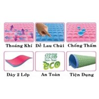 Tấm lót cao su chống thấm Kareal, nệm nước, chiếu mát, kích thước 60x90cm - Malaysia