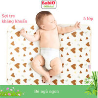 Tấm lót chống thấm Babi1 sợi tre 5 lớp, lót nước tiểu cho bé, người già bệnh