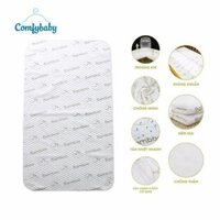 Tấm lót chống thấm cho bé thay tã 4 lớp vai sợi tre Bamboo cao cấp kháng khuẩn va thoáng khí Comfybaby PAD - sợi tre Bamboo sizeS