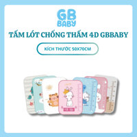 Tấm Lót Chống Thấm Gbbaby, Miếng Lót Chống Thấm 4D cho bé sơ sinh an toàn không kích ứng da.