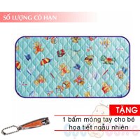 Tấm lót chống thấm Jia Ding baby có hình 50x70cm - 0203 Tặng 1 cắt móng tay họa tiết ngẫu nhiên - tam lot chong tham cho be