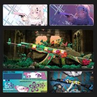 Tấm Lót Chuột Có Dây Đeo Cổ Tay Chống Trượt In Hình Hoa Sen Sáng Tạo Kích Thước Ngoại Cỡ csgo Dành Cho Bé Trai