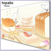 Tấm Lót Chuột Hình Bánh Mì shiba Màu Vàng Bằng Nhựa resin Mềm Dễ Thương Để Bàn