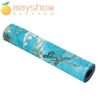 Tấm lót chuột hoa hạnh nhân MAYSHOW, hình chữ nhật 31,5 * 11,8 * 0,08 inch Tấm lót bàn văn phòng chống trượt, Tấm lót máy tính để bàn cao su nhiều màu đa năng Văn phòng