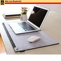 Tấm lót chuột lót bàn nỉ đa năng cho laptop bàn học - Có ngăn đựng tài liệu tiện dụng