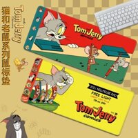 Tấm Lót Chuột Và Bàn Phím Cỡ Lớn In Hoạt Hình Tom Jerry Dễ Thương Giặt Được Tiện Dụng Cho Nữ