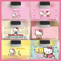 Tấm lót chuột và bàn phím máy tính cỡ lớn phong cách mèo Kitty dễ thương