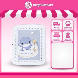 Tấm lót cotton phủ cao su tự nhiên Kuku 2195, 72x90cm