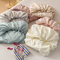 Tấm Lót Giường Đá Mát - Viền Cao Su Co Giãn | Màu Trơn