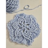 Tấm lót ly, bình hoa Macrame #05Flowercoaster