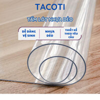 Tấm lót nhựa dẻo trải giường spa 70x180cm, lót giường gội chắn nước loại cao cấp - TACOTI