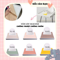 TẤM LÓT SILICONE CHỐNG TRƯỢT CHỐNG THẤM CHO KHAY ĂN GHẾ NGỒI ĂN DẶM IKEA, BABYHOP