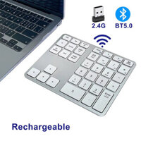 Tấm lót số, Tấm lót số không dây có thể sạc lại bằng nhôm USB-C, Bàn phím 2,4 GHz di động 35 phím bên ngoài cho máy tính xách tay, máy tính để bàn
