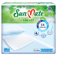Tấm lót SUNMATE (20m) chóng tràn kích cỡ (42x70cm) loại 20 miếng siêu tiết kiệm