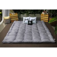 Tấm lót, tấm làm mềm nệm Topper Edena tiện nghi cao cấp sang trọng - Xám - 1m6 x 2m x 5cm