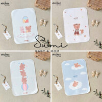 Tấm lót thay bỉm vải sợi xô chống thấm cho bé Mochee 50x70cm mềm mại cho bé
