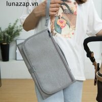 Tấm lót thay tã cho bé LUNAZAP, Tấm lót thay tã đa chức năng chống thấm nước, Túi xe đẩy có thể gập lại lớn Trạm đổi du lịch Sơ sinh Túi đựng tã gấp Quà tặng tắm cho bé