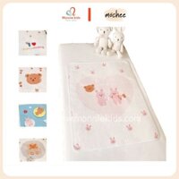 Tấm lót vải sợi xô chống thấm cho bé Mochee 50x70cm, lót thay tã bỉm cho trẻ sơ sinh - Monnie Kids