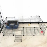 Tấm Lưới Chuồng Thú Combo 12 Tấm Lưới Quây Chuồng Thú Lồng Quây Chó Mèo ( Tặng Kèm Chốt )