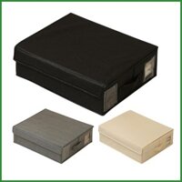 Tấm lưu trữ Tấm có thể gập lại Bộ sắp xếp cho Tủ quần áo vải lanh có thể xếp chồng lên nhau Hộp đựng tiết kiệm không gian Hộp đựng hộp đựng với micorevn