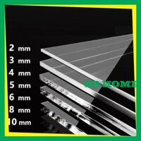 Tấm Mica Dày 10mm Trong Suốt Nhiều Kích Thước Khổ A3,A4,A5, Nhựa Mica, Mêca, Mika Cắt Theo Yêu Cầu Làm Hộp, Mô Hình