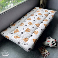 Tấm Nệm ngủ văn phòng gấp gọn nệm topper dày ktx sinh viên nệm trải sàn đơn đệm 1 người nằm 90x190cm