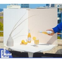 Tấm Nền PVC Fomex Background Chụp Ảnh Sản Phẩm Vân Gỗ, Xi Măng, Màu Trơn Size 60x60 cm [Tặng giá đỡ]