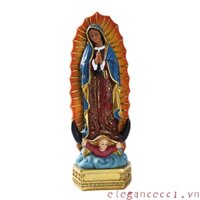 Tầm Nhìn Dễ Thương Đức Mẹ Guadalupe Mexico Đức Trinh Nữ Maria Các Bức Tượng Trinh Nữ Trang Trí Phụ Kiện Nhựa Cho Bàn Làm Việc