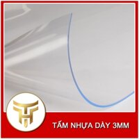 Tấm Nhựa Dẻo PVC Trong Suốt Dày 3mm - Trải Bàn - Trải Giường Spa - Ngọc Khôi Plastic