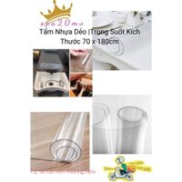 Tấm Nhựa Dẻo |Trong Suốt Kích Thước 70 x 180cm| Dùng Trải Giường Spa Massage |Tắm Trắng Giảm Béo Gội Đầu Dưỡng Sinh tóc