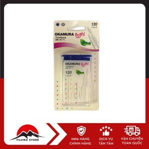 Tăm nhựa nha khoa Okamura nhật bản gói 120 chiếc