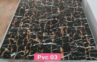 Tấm nhựa pvc vân đá màu đen PVC03