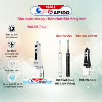 Tăm nước - Bàn chải điện thông minh Rapido RWG150/RWW300/RST-15CW/RST-15WB - Hàng Chính Hãng