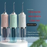 Tăm Nước Oral Irrigator 4 Đầu Phù Hợp Với Mọi Lứa Tuổi Đặc Biệt Cho Răng Niềng Răng Bọc Sứ Viêm Lợi