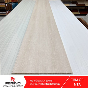 Tấm ốp nhựa đá vân gỗ NTA 60048