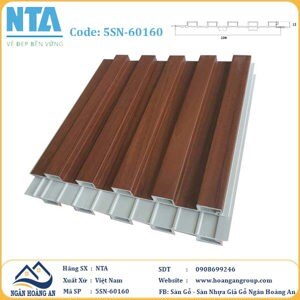 Tấm ốp nhựa đá vân gỗ NTA 60160