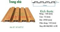 Tấm ốp trần tường Gỗ Nhựa Composite W160T12 trong nhà