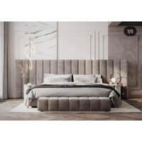 Tấm ốp trang trí đầu giường bọc vải Nhung cao cấp 20*1m*3cm