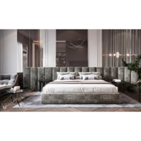 Tấm ốp trang trí đầu giường bọc vải Nhung cao cấp 20*1m1*3cm