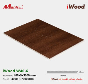 Tấm ốp tường trần iWood W40-6